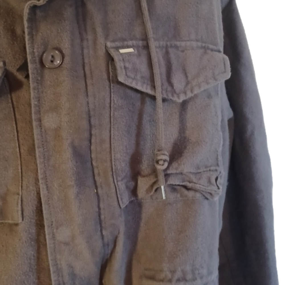 PLUS size Obey Propaganda Cargo Canvas jacket.Olive green/grey.Size XXL. - Picture 2 of 16